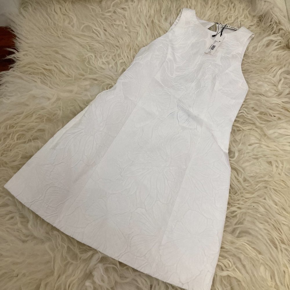 Alice and Olivia Coralia Lantern Dress With Open Back - Picture 4 of 13